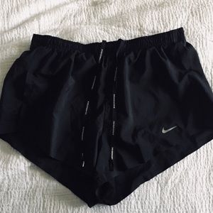 Black nike running shorts